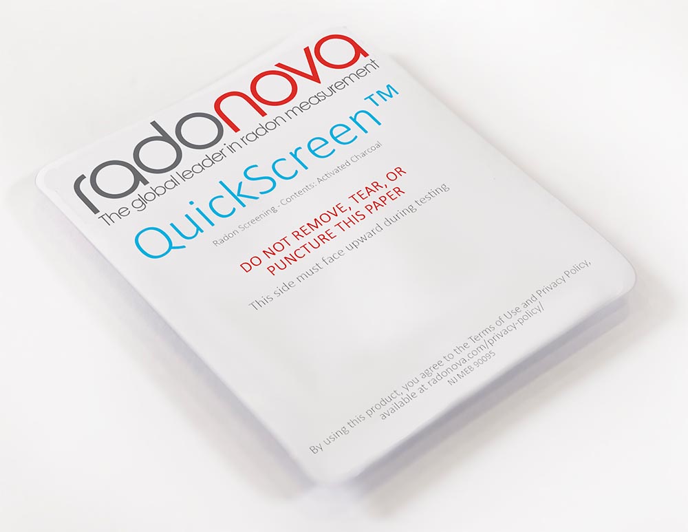QuickScreen Charcoal Radon Test Kit
